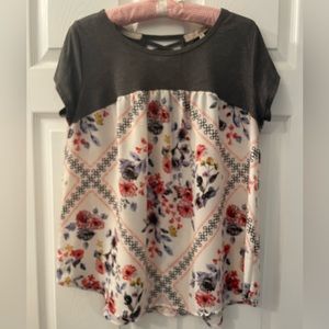 Rewind babydoll cap sleeve top